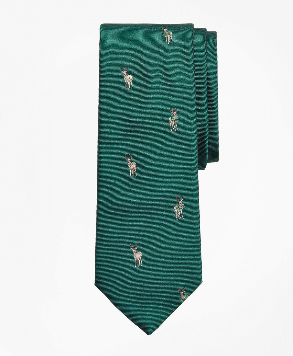 Brooks Brothers Men's Reindeer Tie | Green