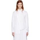 Cedric Charlier White Asymmetric Shirt