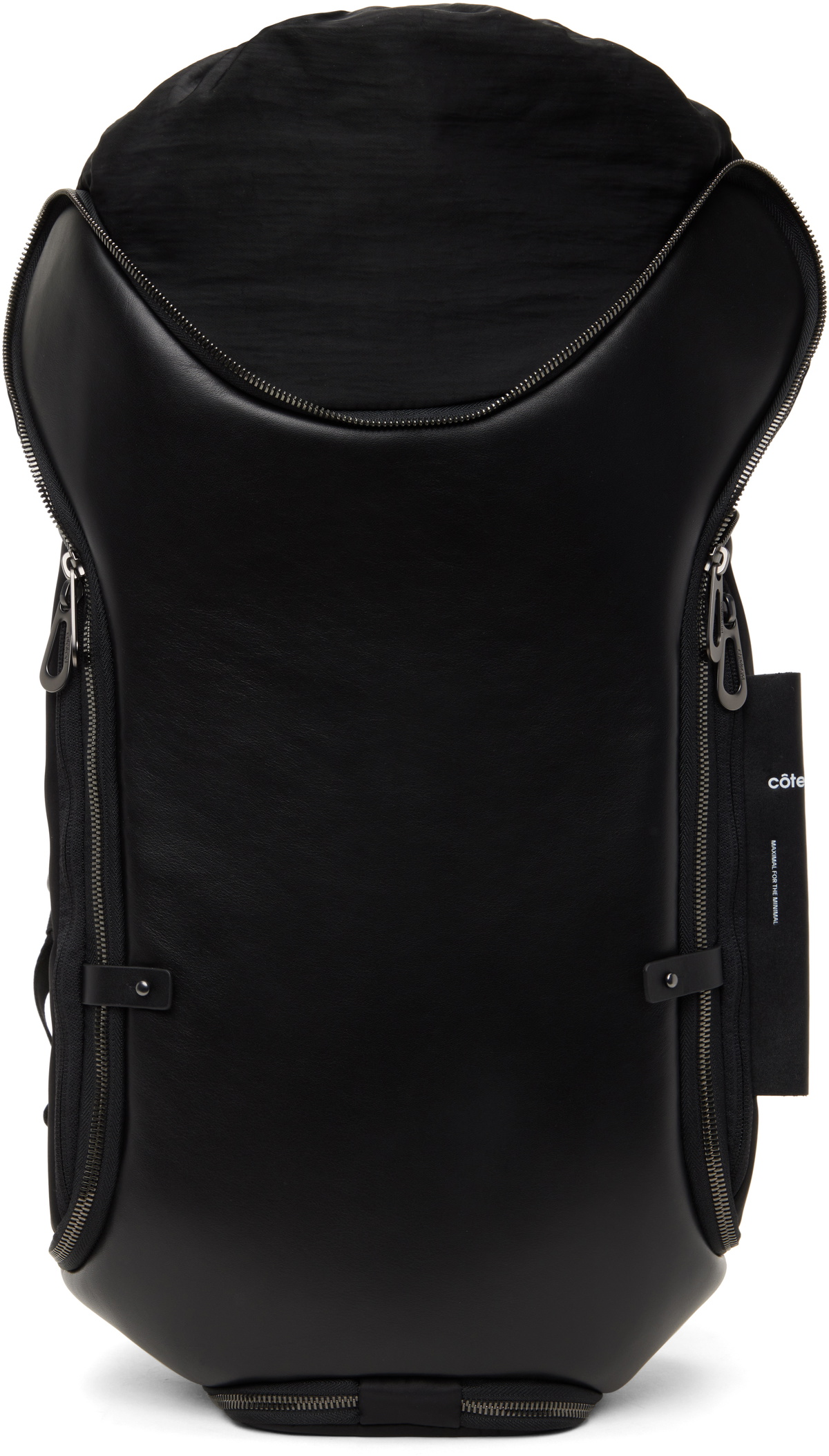 バッグ Cote&Ciel Moselle Backpack LEATHER Côte&Ciel Moselle Alias Rucksack Black Leather | Design Is This