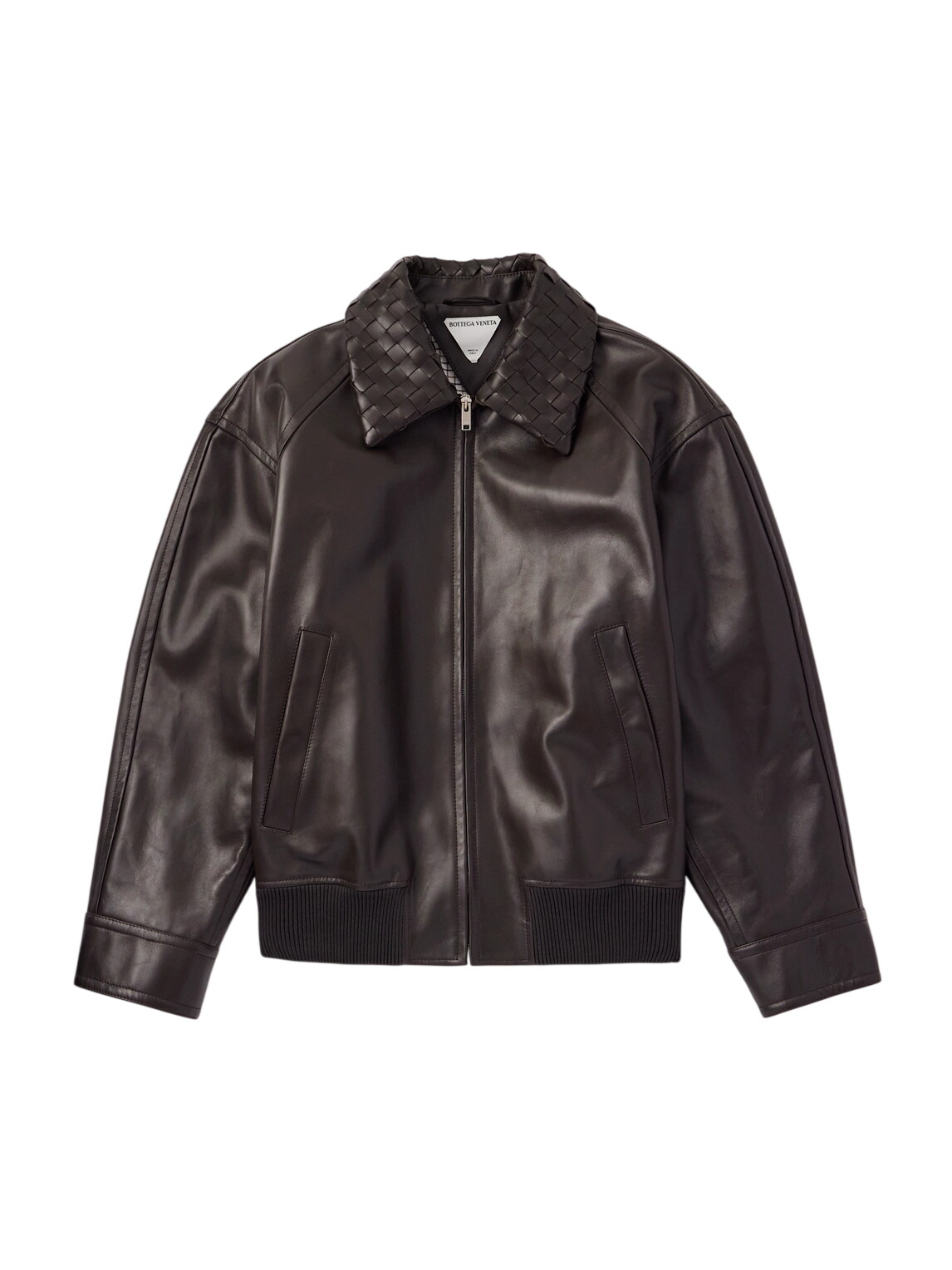 Bottega Veneta - Printed Leather Jacket - Gray Bottega Veneta