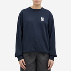 Undercover Women's U Logo Crew Neck Sweatshirt in Blue