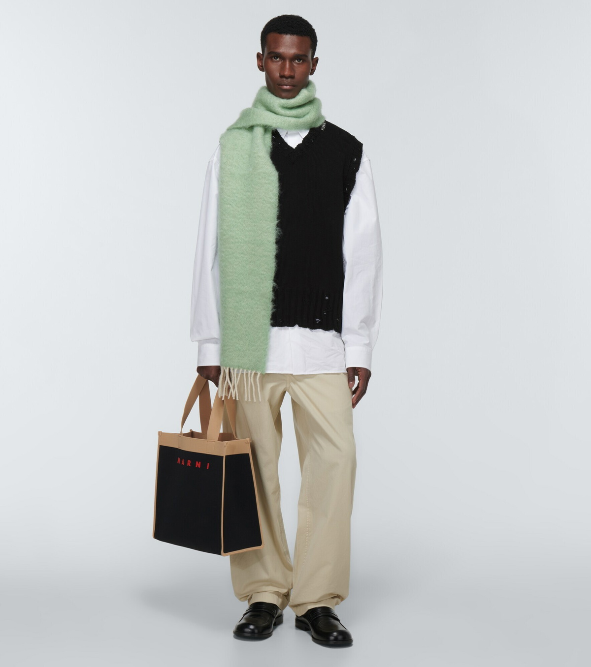 Marni - Distressed cotton sweater vest Marni