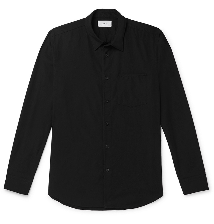 Photo: Mr P. - Paul Washed-Cotton Shirt - Black