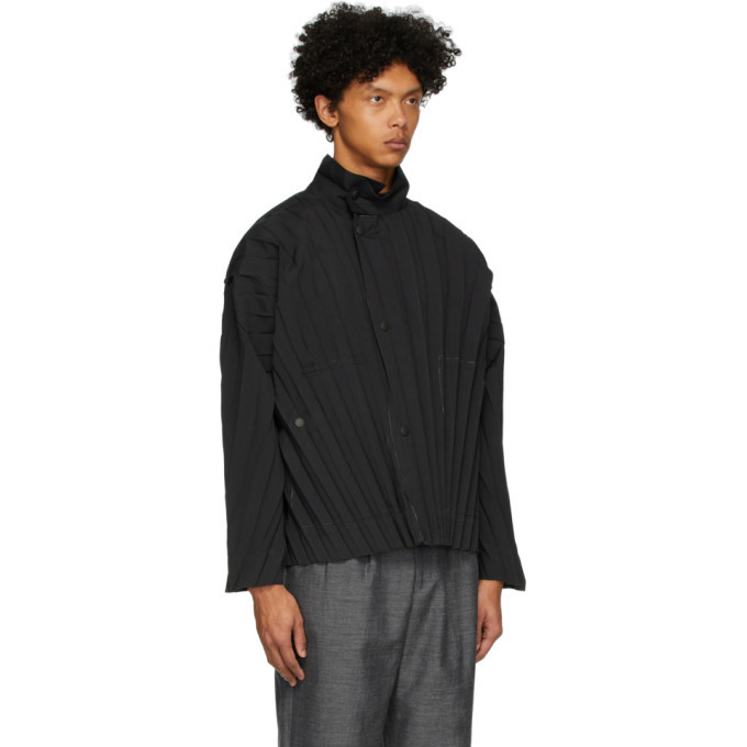 Homme Plisse Issey Miyake Black Edge Light Jacket