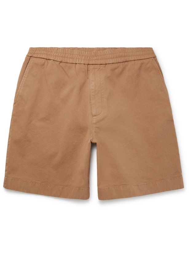 Photo: ACNE STUDIOS - Cotton-Blend Twill Shorts - Brown - IT 50