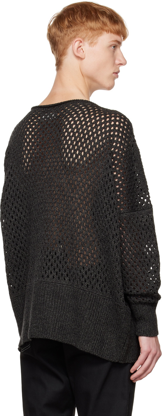Sulvam Gray Crewneck Sweater