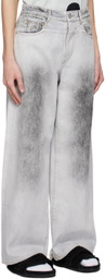 A PERSONAL NOTE 73 Gray Faded Jeans
