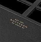 Smythson - Grosvenor Full-Grain Leather Pen Pot - Black