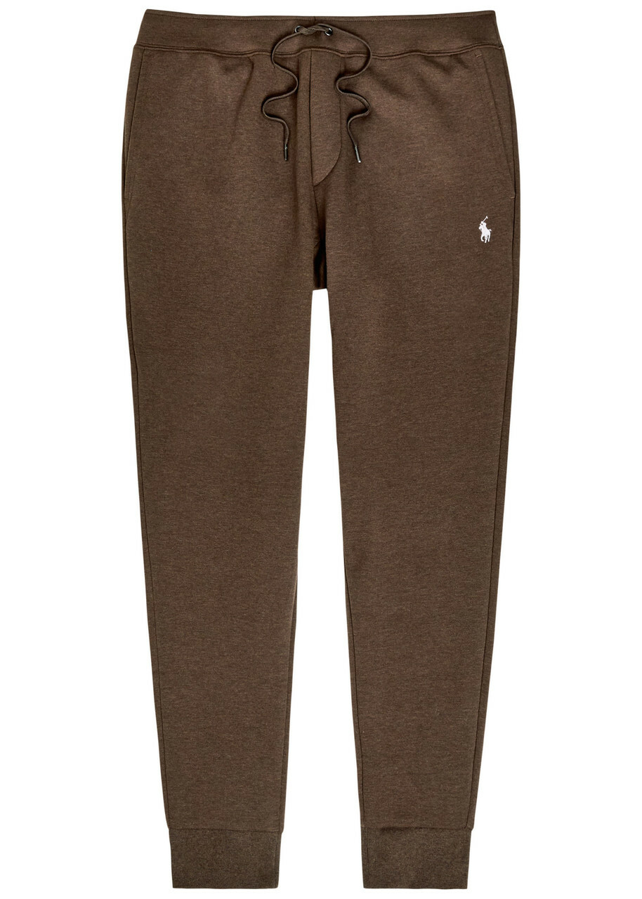 Polo Ralph Lauren Logo-embroidered Cotton-blend Sweatpants Brown