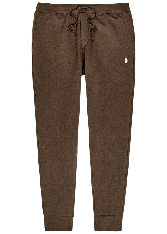 Photo: Polo Ralph Lauren Logo-embroidered Cotton-blend Sweatpants Brown