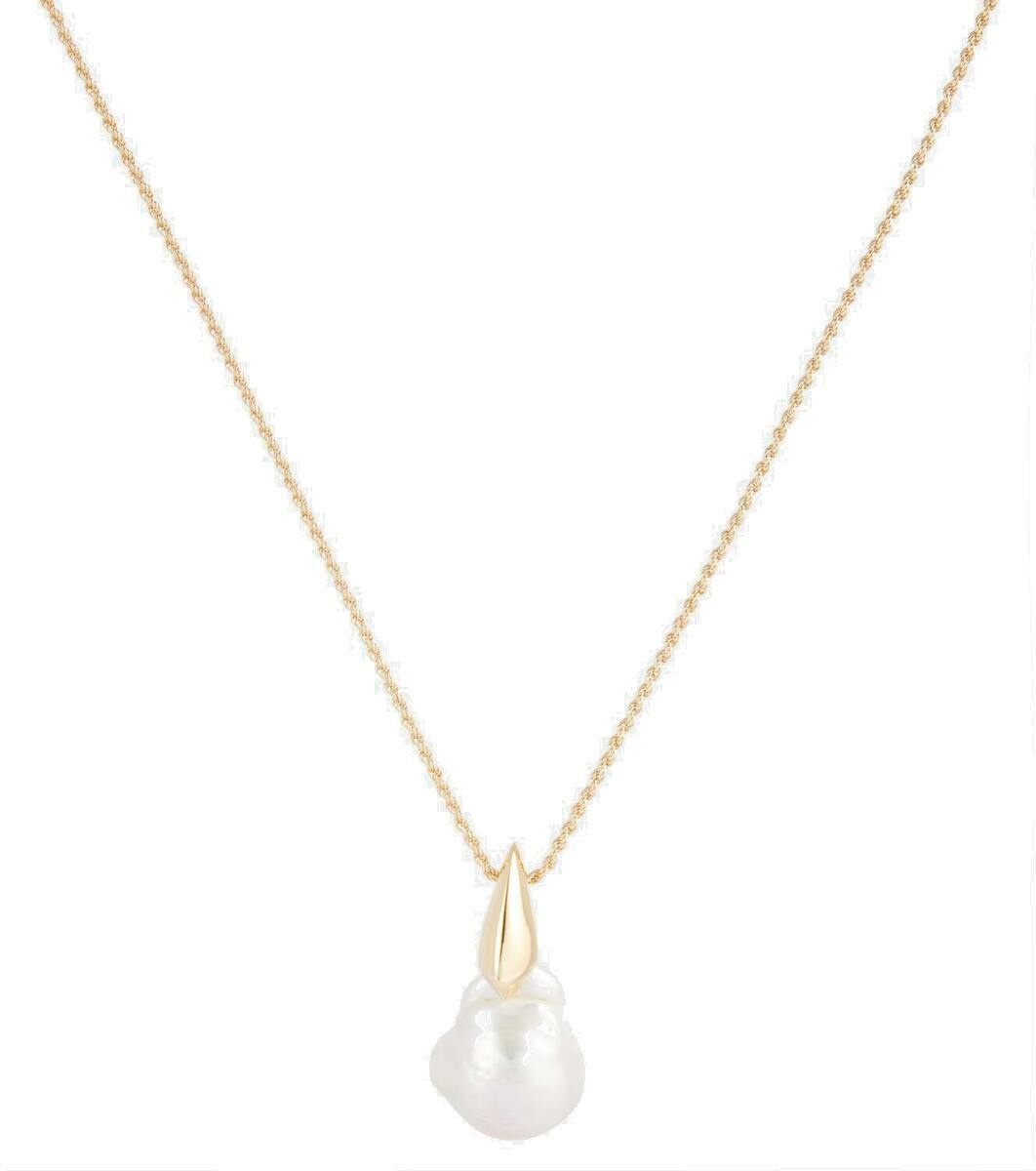Photo: Bottega Veneta 18kt gold pearl necklace