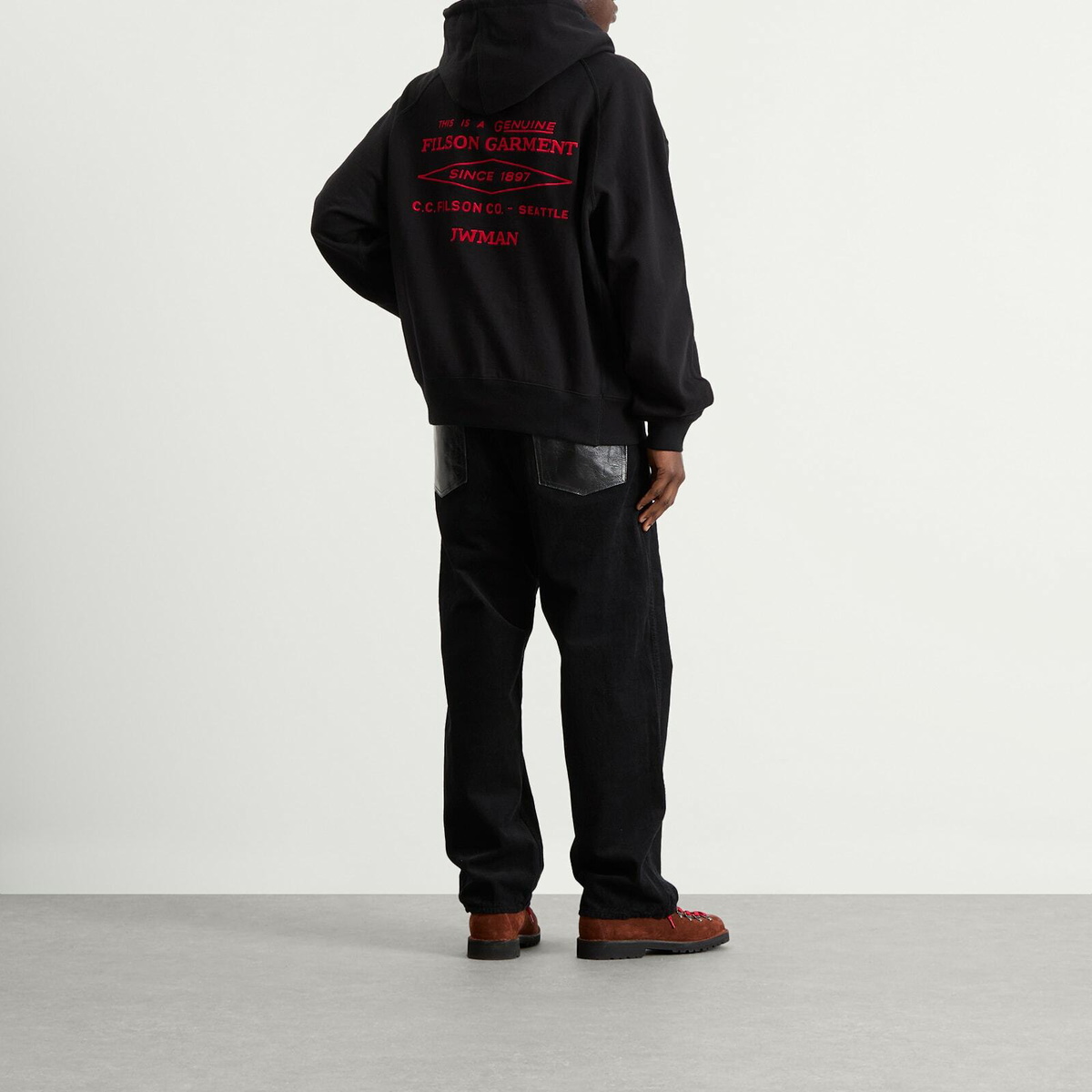 Junya Watanabe MAN Men's x Filson Hoody in Black Red