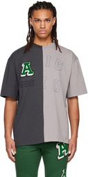 Axel Arigato Gray Paneled T-Shirt