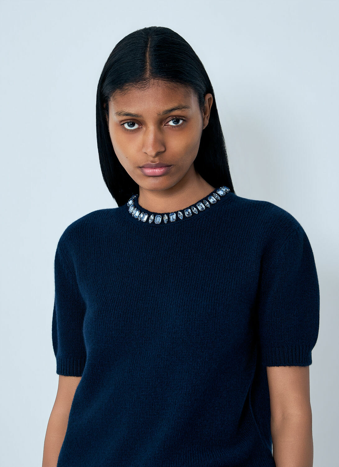 Prada Wool and Cashmere Crew-Neck Sweater
