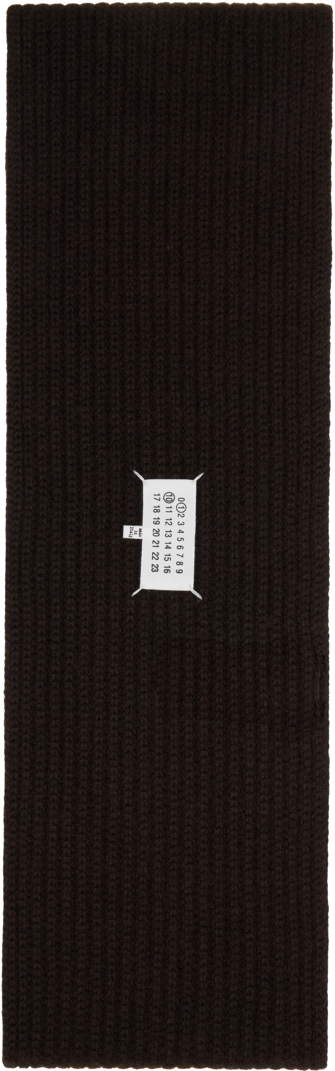 Maison Margiela Brown Cashmere Scarf