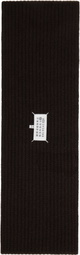 Maison Margiela Brown Cashmere Scarf