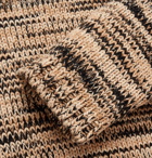 Joseph - Oversized Mélange Cotton and Wool-Blend Sweater - Men - Camel