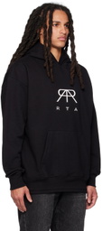 RtA Black Embossed Hoodie