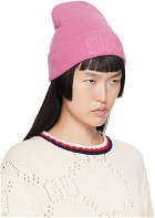 Gucci Pink Embroidered Beanie