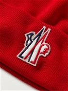 Moncler Grenoble - Logo-Appliquéd Ribbed Virgin Wool Beanie