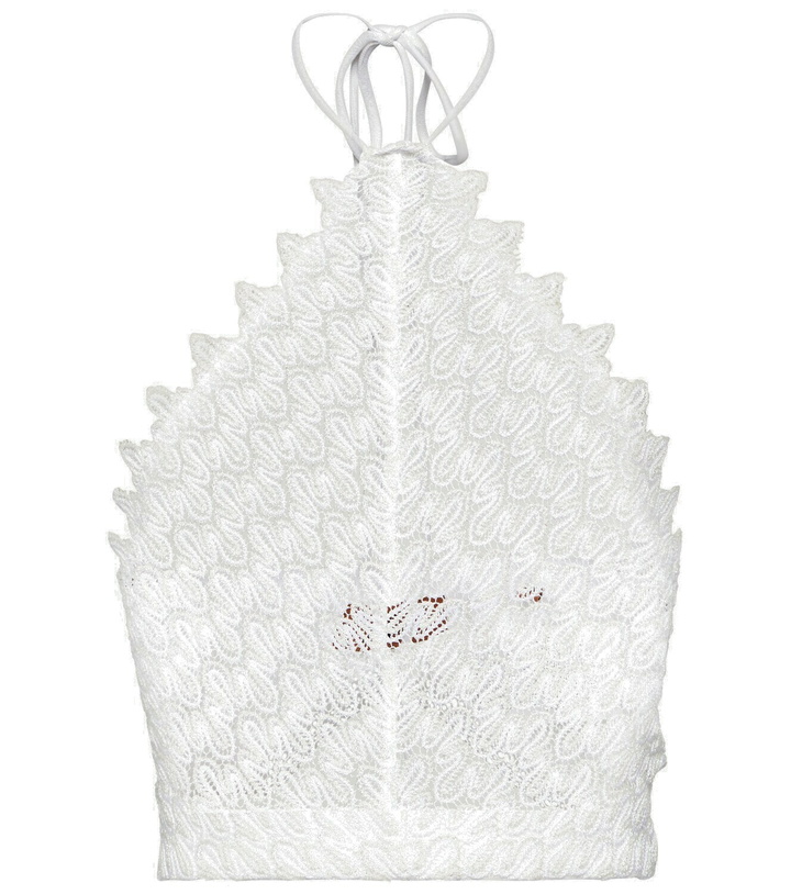 Photo: Missoni Mare Crochet-knit halterneck crop top