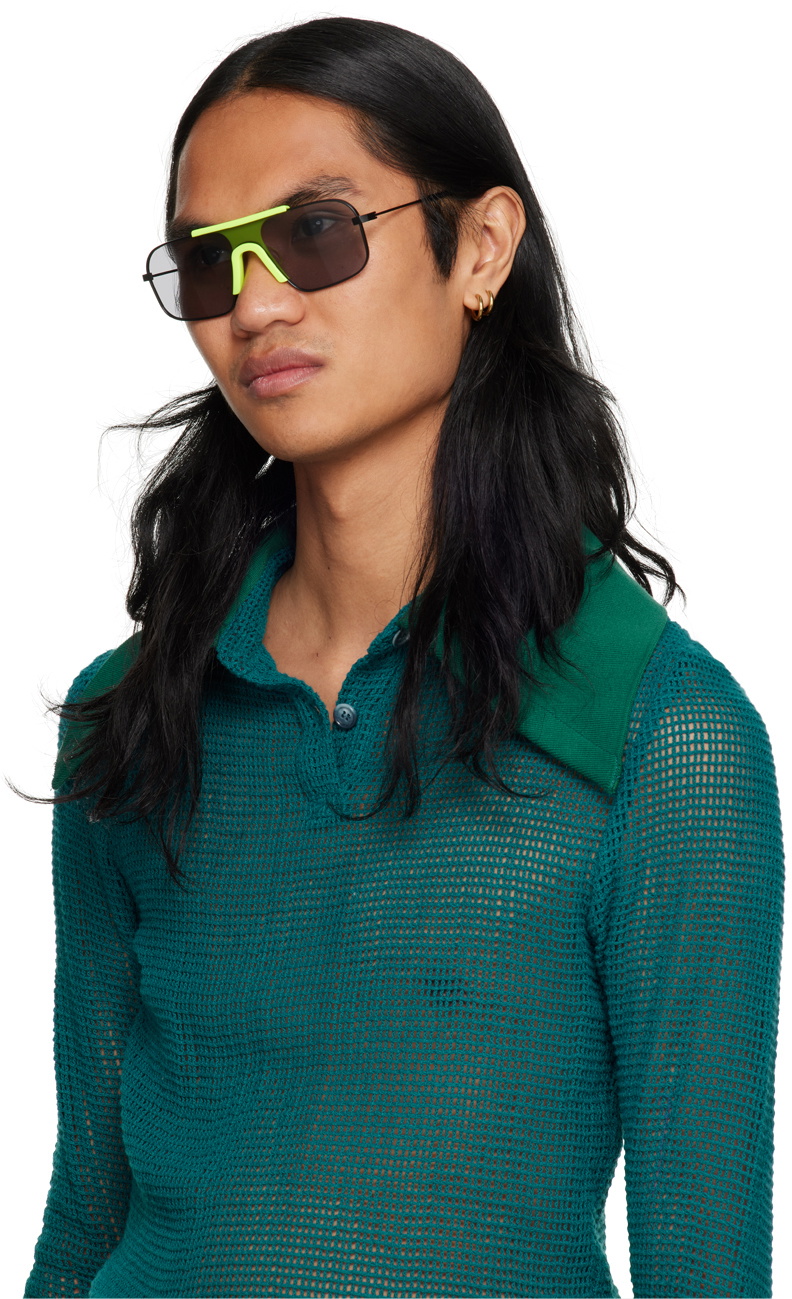 PROJEKT PRODUKT Black Aviator Sunglasses
