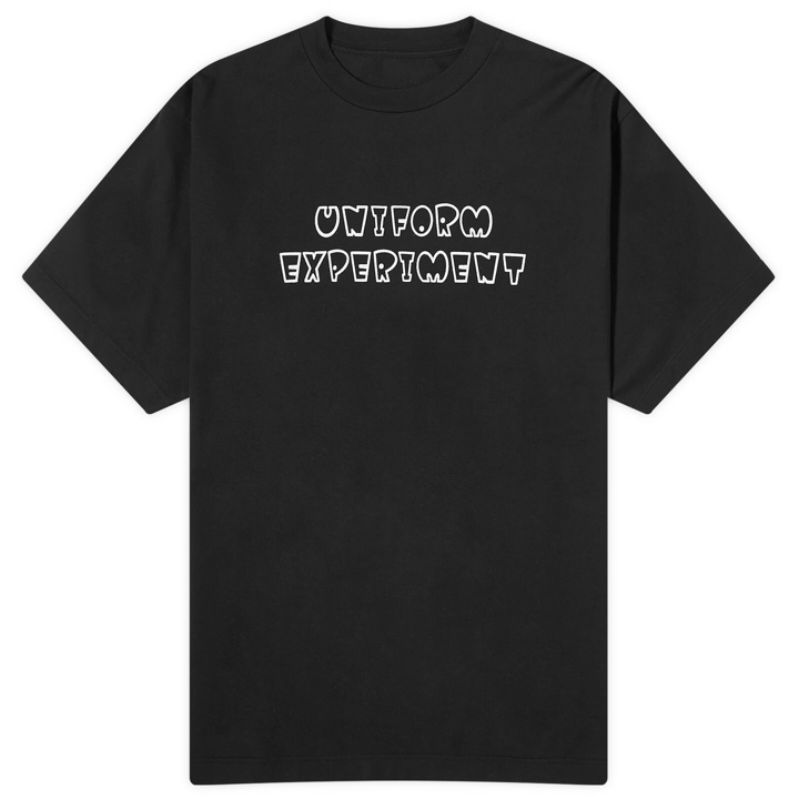 Photo: Uniform Experiment Men's Authetic Logo T-Shirt in Black