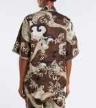 Alémais Otis printed oversized linen shirt