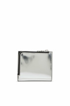 Diesel Bi-fold card holder in mirrored leather - Bijoux and Gadgets Womens in Silver