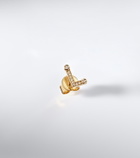 Sophie Bille Brahe Initial Petite L 18kt gold single earring with diamonds