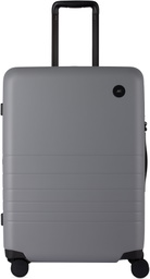Monos Gray Expandable Check-In Medium Suitcase