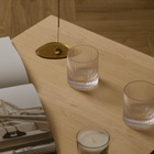 ferm LIVING Ripple Tumbler Glasses - Set of 2 in Clear 