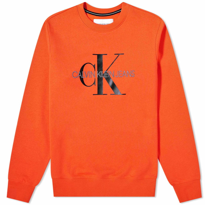 Photo: Calvin Klein Monogram Print Crew Sweat