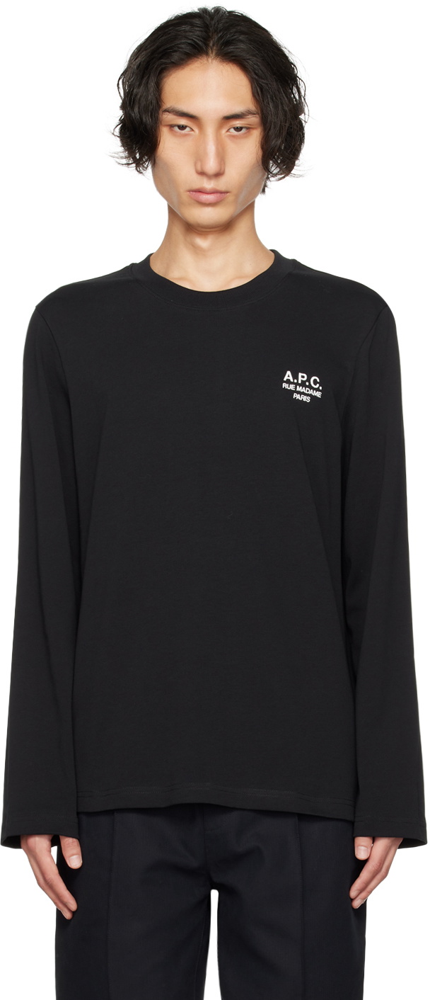 A.P.C. Black Oliver Long Sleeve T-Shirt A.P.C.
