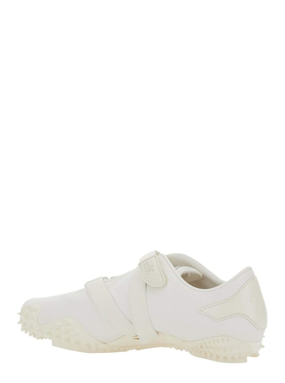 Puma mostro White Sneakers With Logo Patch On The Tongue And Studded Sole In Leather Unisex