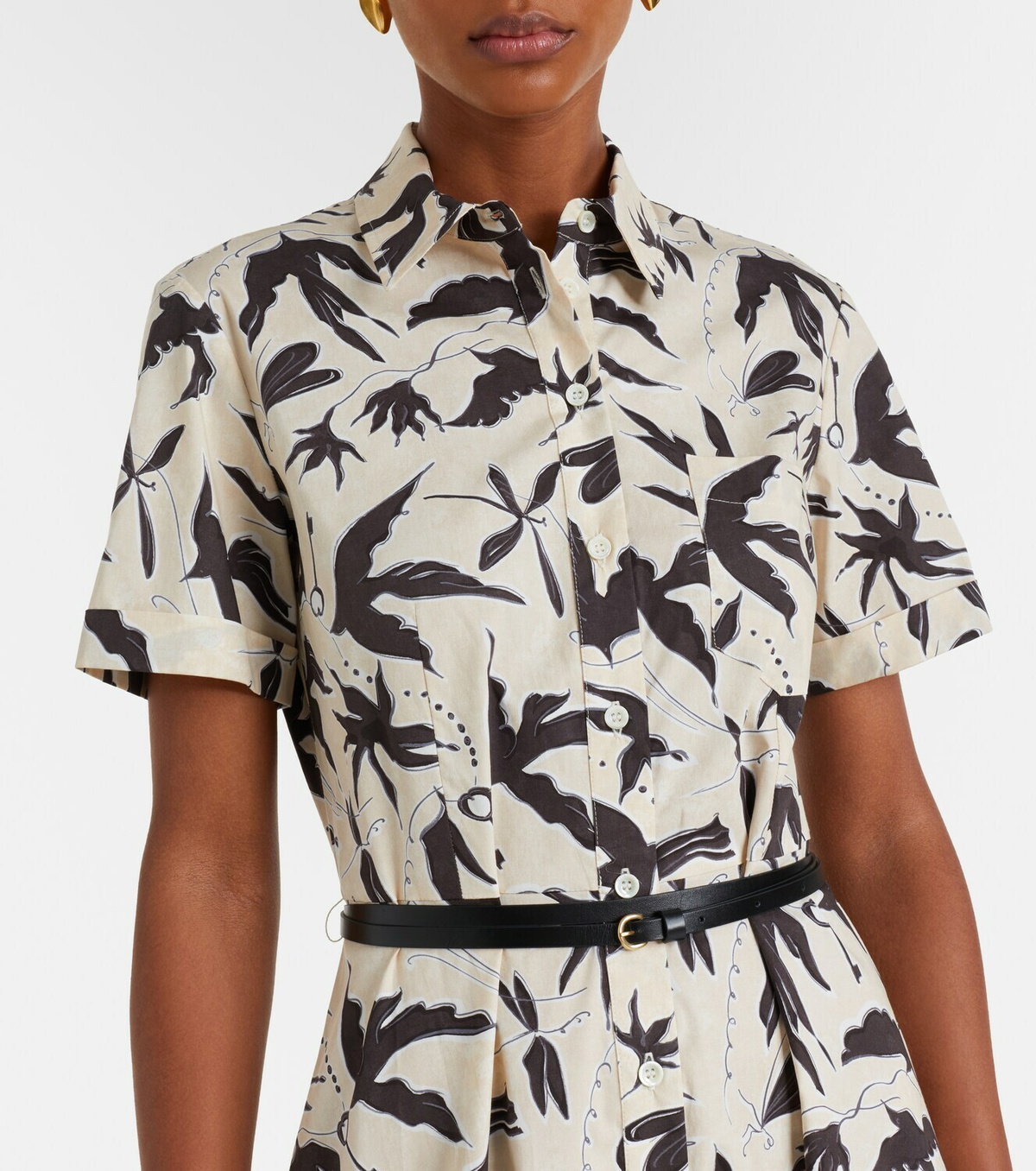 Altuzarra Kiera printed cotton-blend shirt dress