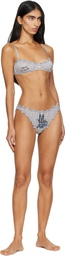 Chopova Lowena Gray 'FEELINGS' Heartbreak Bralette