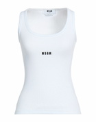 Msgm Womens Tank top in White