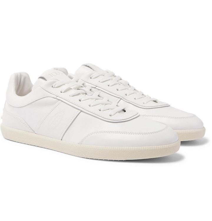 Photo: Tod's - Logo-Debossed Leather Sneakers - White