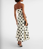 Max Mara Cippo polka-dot cotton and silk maxi dress