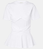 Nina Ricci Bow-detail jersey T-shirt