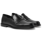 Loewe - Collapsible-Heel Leather Penny Loafers - Men - Black