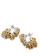 Rabanne Small Punk XL Link Two-toned Hoop Earrings - Gold - One Size