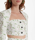 Philosophy di Lorenzo Serafini Floral cotton crop top