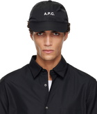 A.P.C. Black Charlie Cap