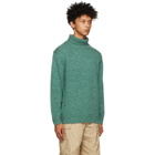 BEAMS PLUS Green Wool and Cashmere Turtleneck
