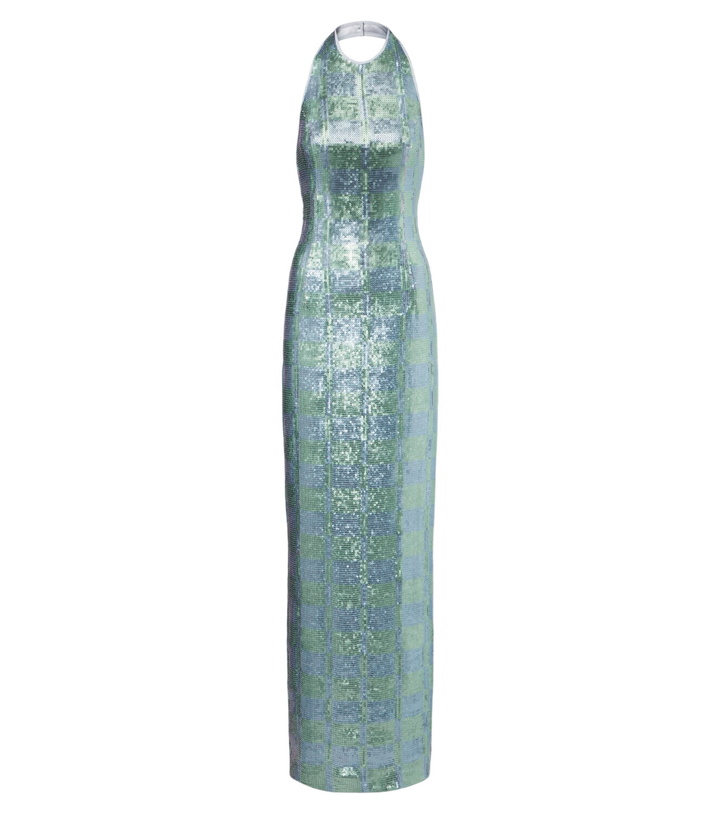 Photo: Markarian Nerine gingham sequined gown