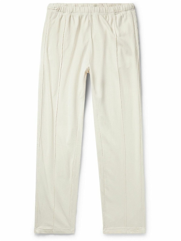 Photo: Les Tien - Lounge Slim-Fit Garment-Dyed Cotton-Jersey Sweatpants - Neutrals