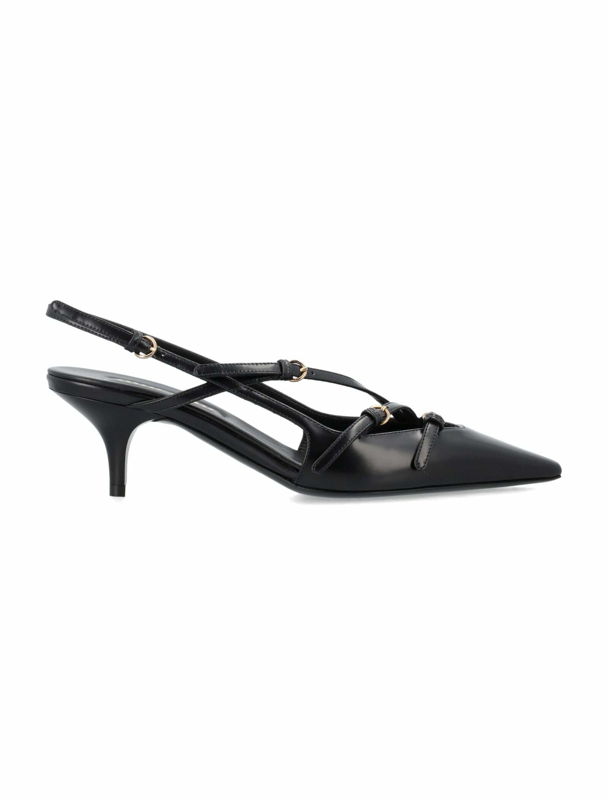 サンダル・ミュール MIU MIU BROGUE BRUSHED LEATHER SLINGBACKS Miu Miu pumps, heels, sandals. Brushed leather slingbacks