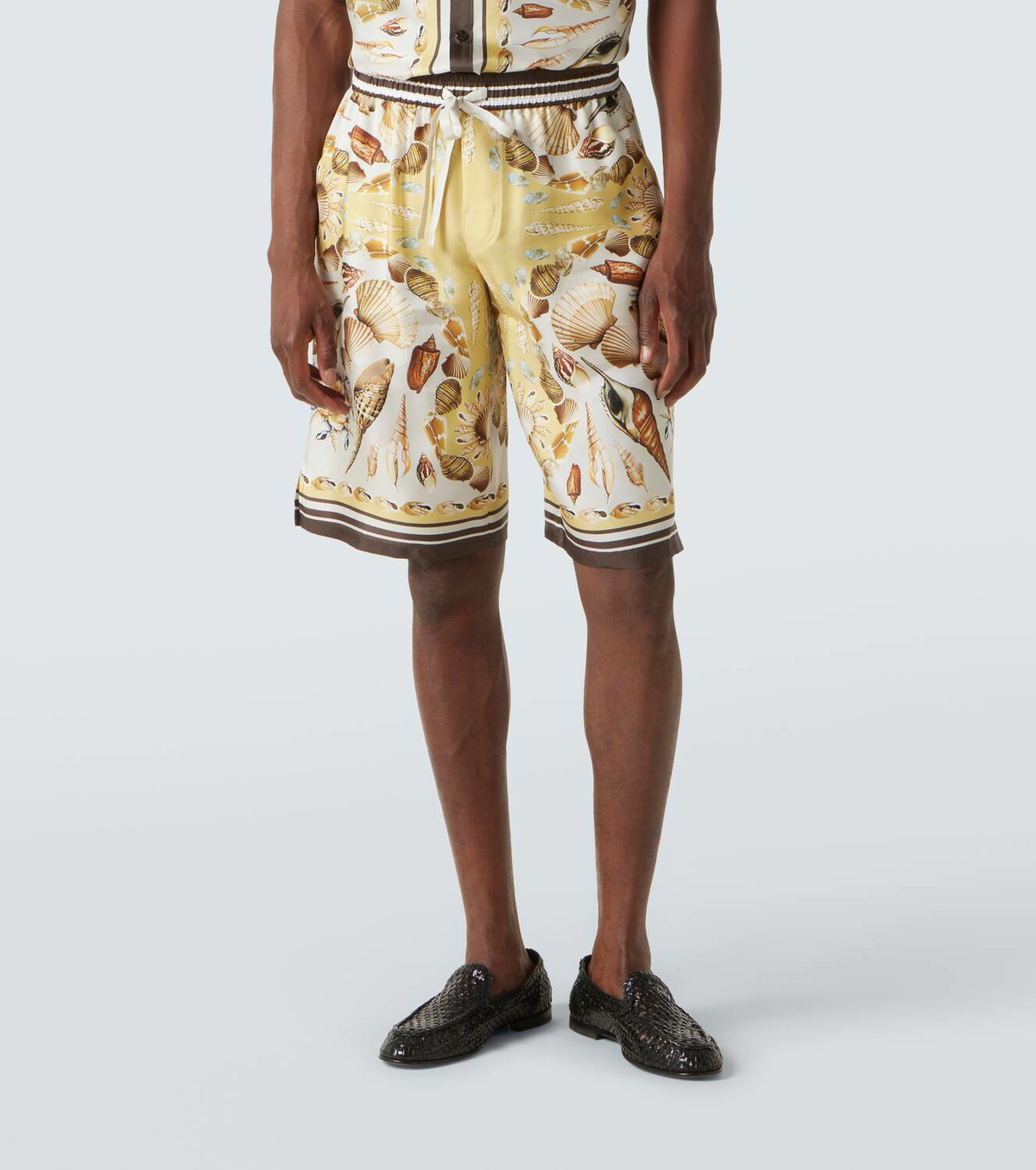 【関税&送料込み】Dolce & Gabbana Printed Silk Shorts Dolce&Gabbana Printed silk twill shorts Dolce & Gabbana